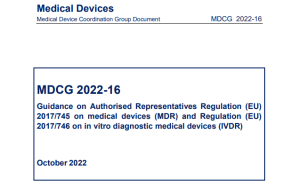 欧盟发布MDCG 2022-16指导文件：更新要点解读